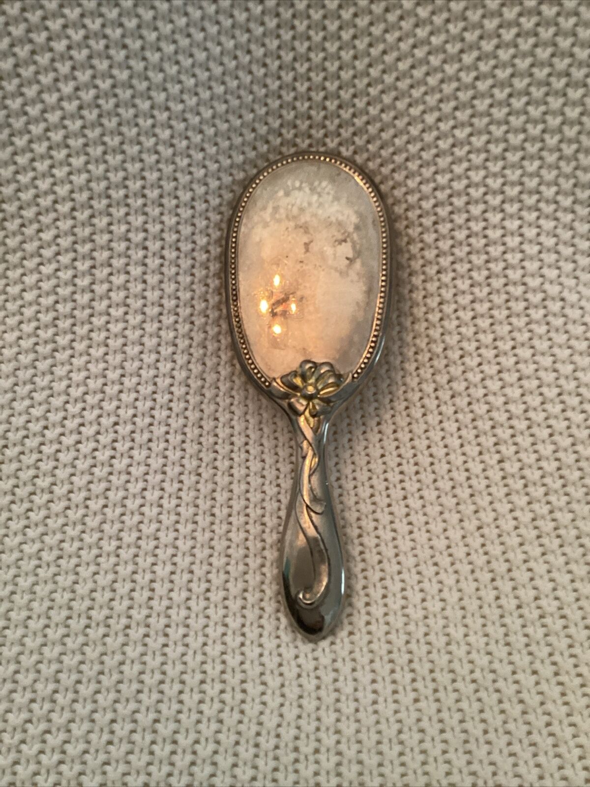 Vintage Antique Silver Plated Hairbrush BEAUTIFUL~