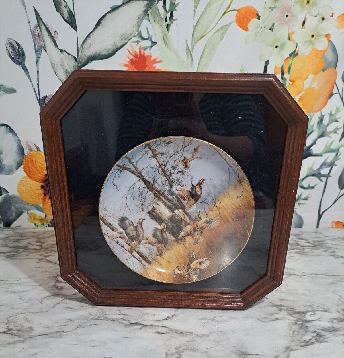 Vintage Disturbed by David Mass Game Birds Collection Plate No F3151 Collec