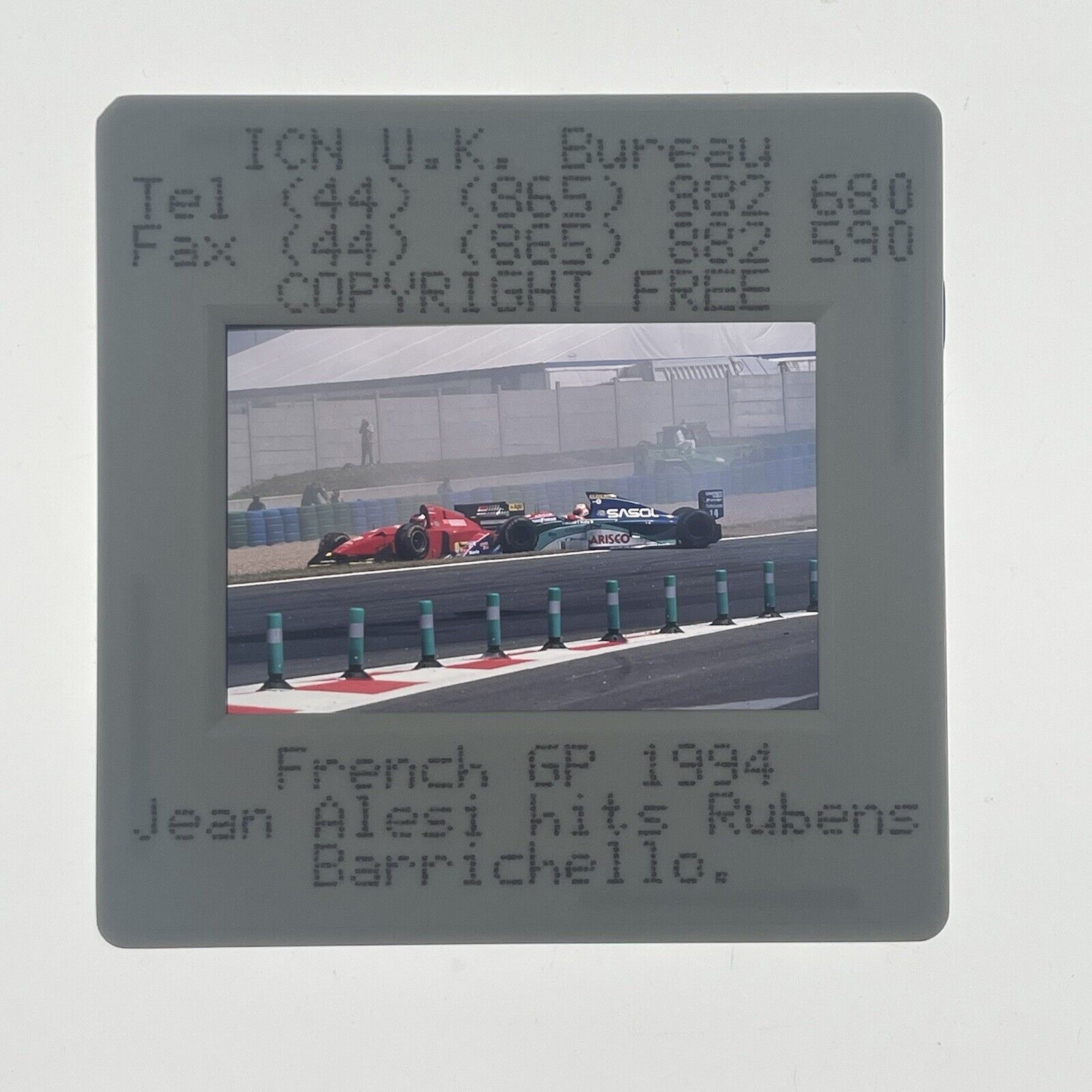 Formula Grand Prix France F1 Jean Alesi  S207 SD01 Vintage 35mm Slide