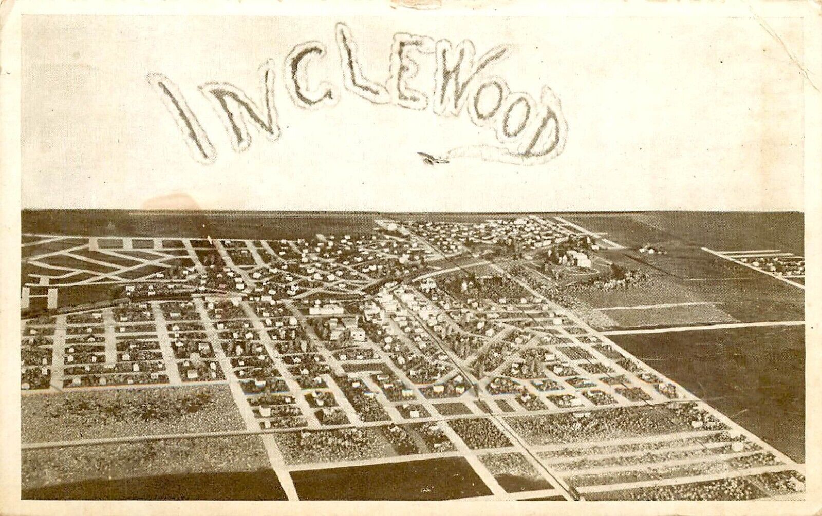 MODEL OF INGLEWOOD, CA, 1923 L.A. MOVIE EXPO, VINTAGE POSTCARD (SV 184)