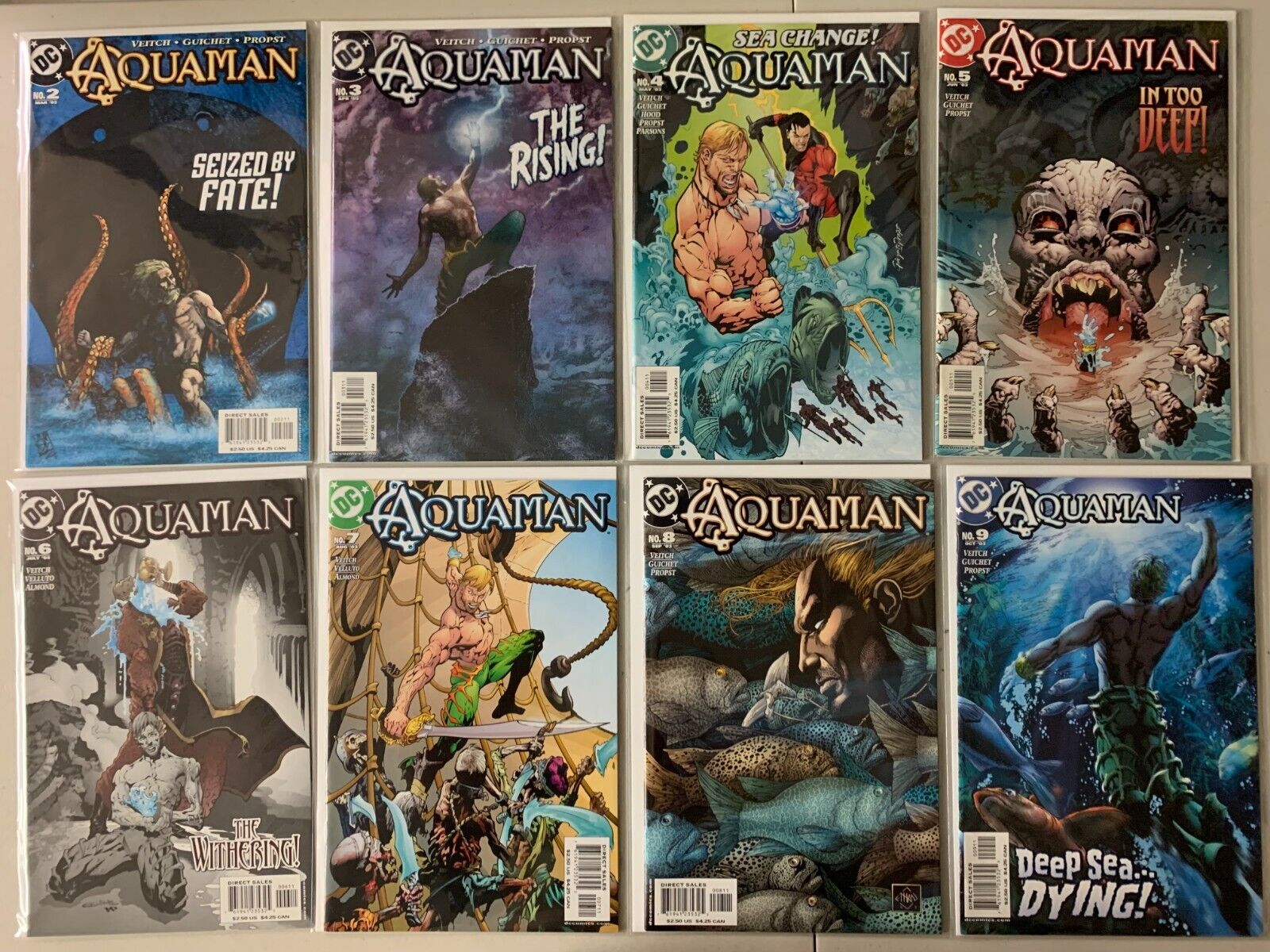 Aquaman 4th series comics lot #2-51 22 diff avg 7.0 (2003-07)