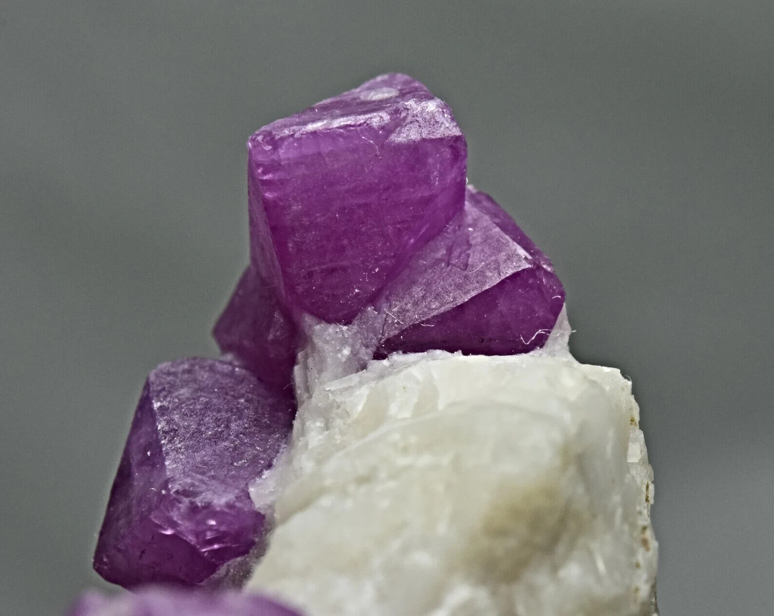 Amazing Terminated Several Natural Ruby Crystal On Matrix 202 gram