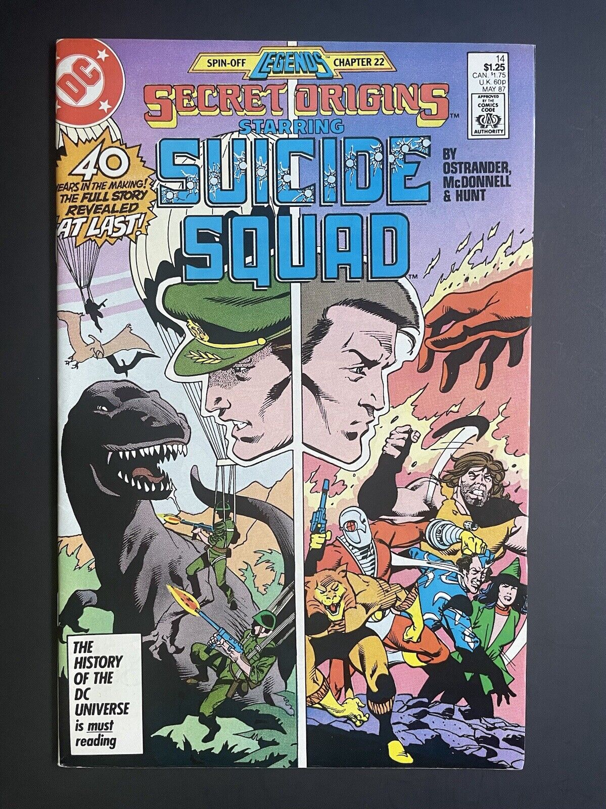Secret Origins 14 Suicide Squad 1st Rick Flagg Sr. DC Comics 1987 VF/NM