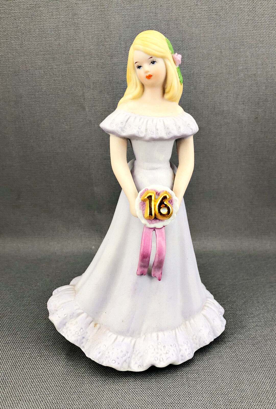 Vintage 1981 Enesco Growing Up Birthday Girls Figurine Blonde Age Sweet 16
