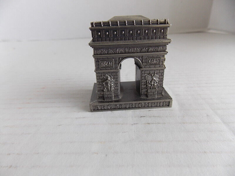 Vintage Cast Metal Architectural Souvenir Paris - Arc de Triomphe 2\