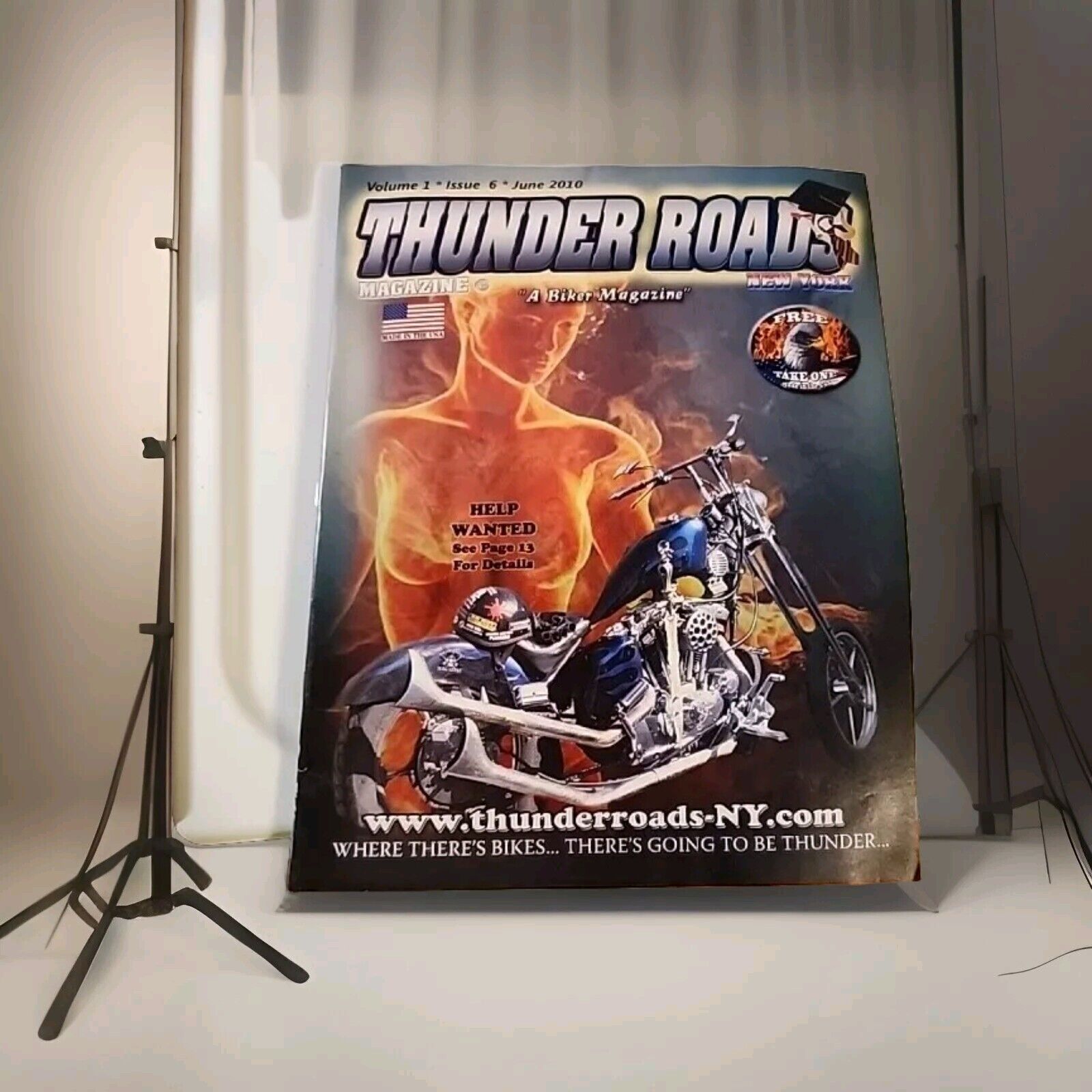 Thunder Road June 2010 New York Motorcycle Mag Volume 1 Issue 6 Signed Jessica 