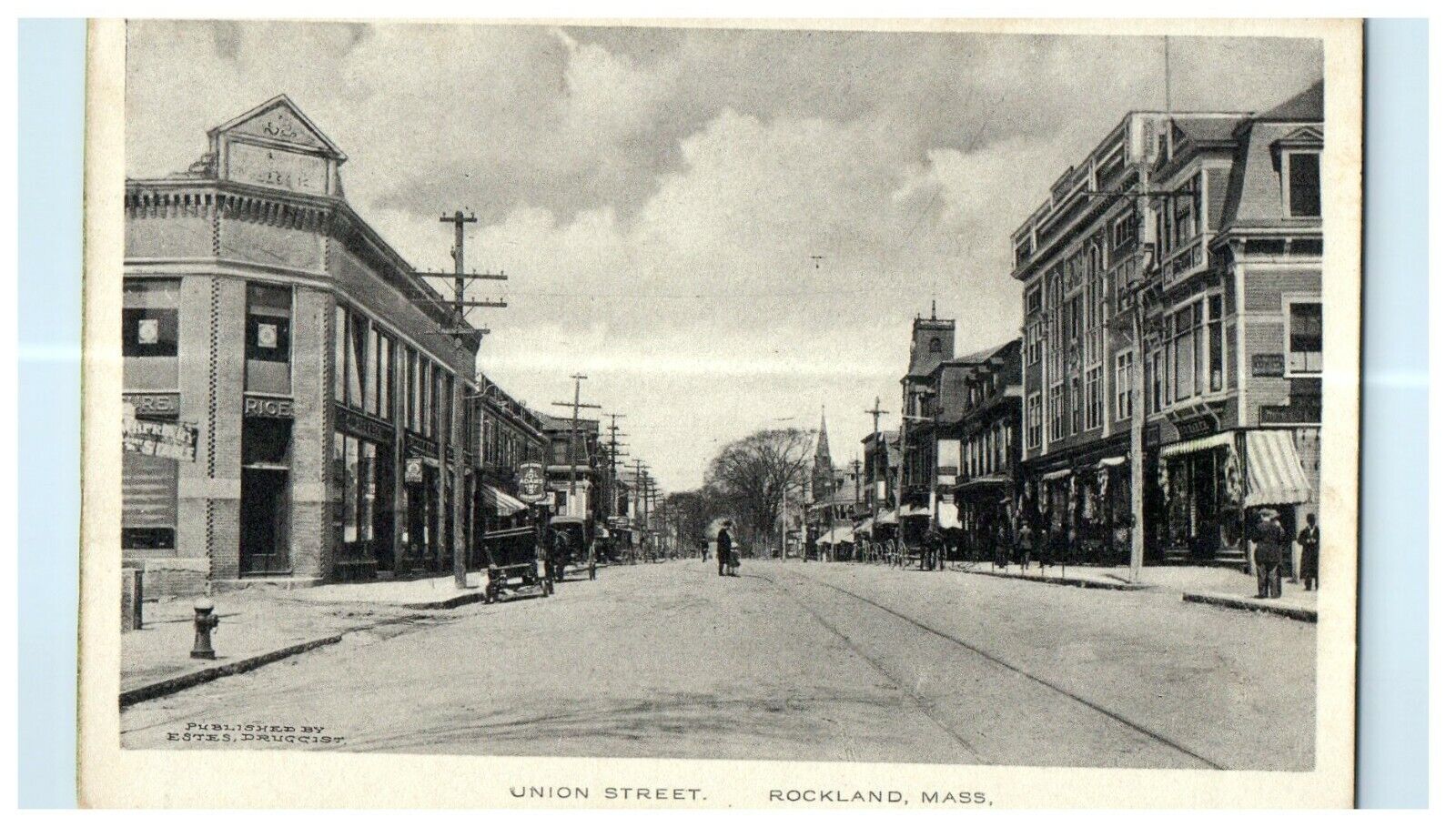 1913 Union Street, Rockland Massachusetts MA Antique Posted Postcard