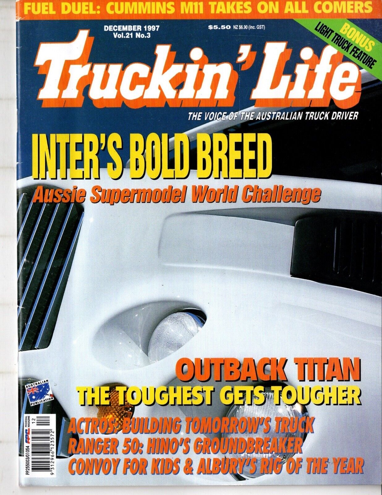 Truckin Life. 12/97,Roadtrain, Kenworth, Mack Titan, Poster is Intact. 90 Pages.