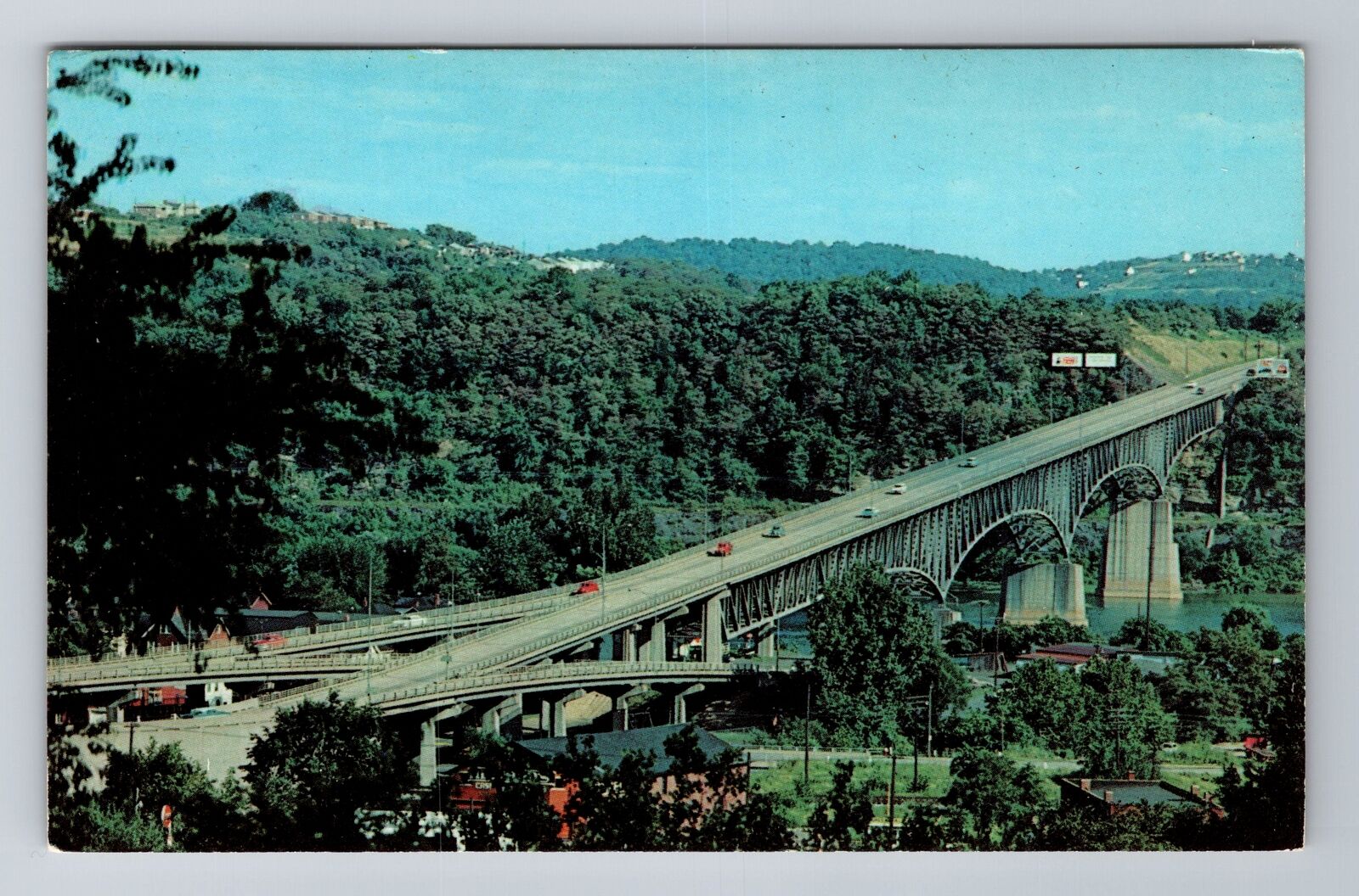 New Kensington PA-Pennsylvania, Tarentum Bridge, Antique, Vintage Postcard