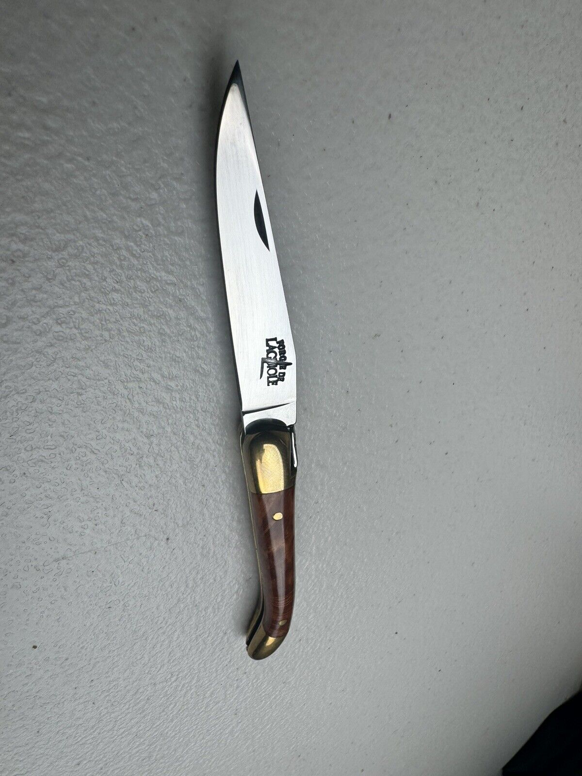 Forge De Laguiole Bee- Folding Pocket Knife France - Dark Wood Handle Never Use