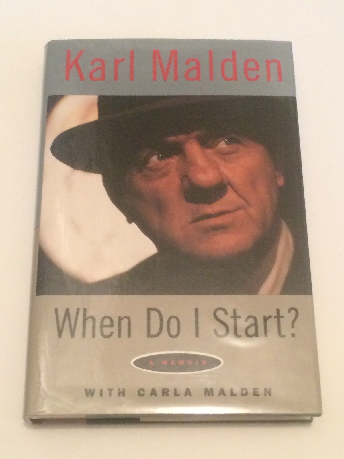 KARL MALDEN & Daughter SIGNED When Do I Start BOOK First Edition 1ST