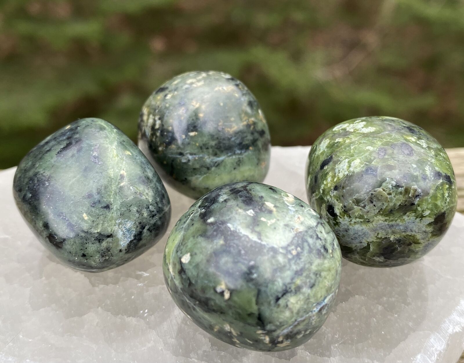  Nephrite Jade Pocket Stones Peru Dream Stone Protection 29290E