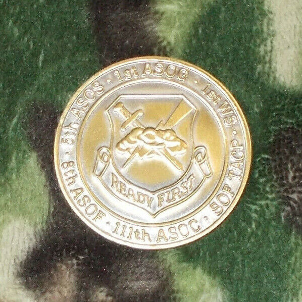 USAF 1ST AIR SUPPORT OPERATIONS GROUP ASOG SOF TACP AFSOC RANGERS CHALLENGE COIN