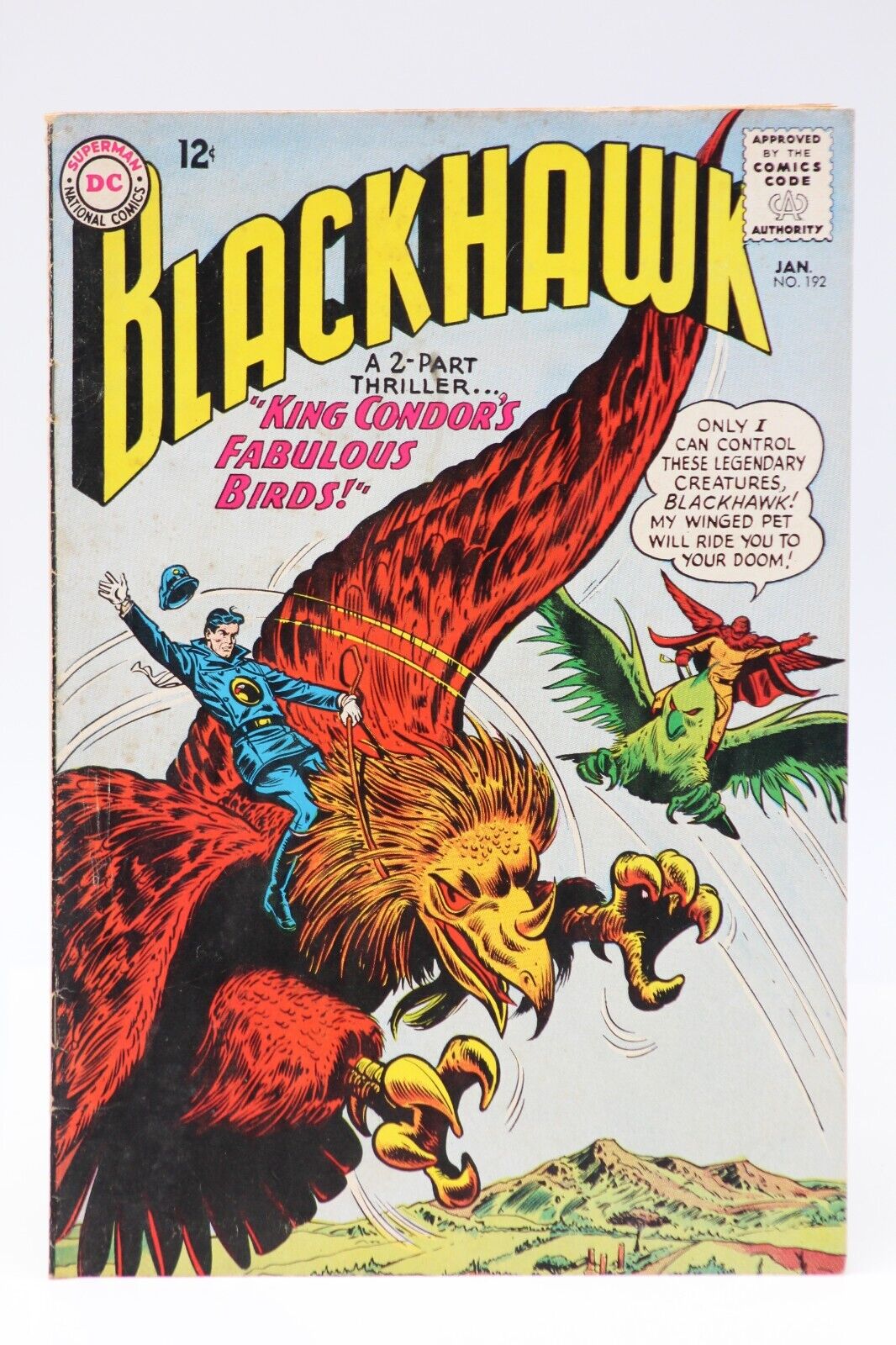 Blackhawk (1944) #192 King Condor Dick Dillin Charles & Cuidera Cover & Art FN-