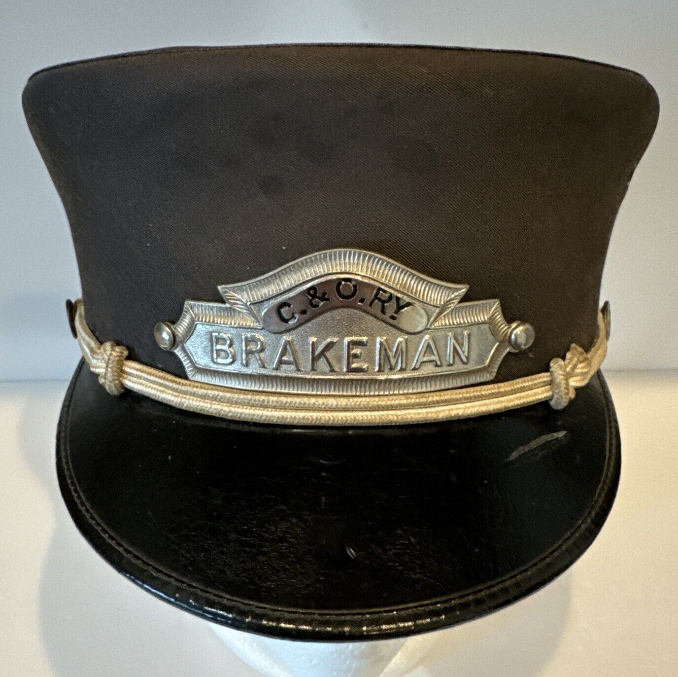 Chesapeake and Ohio Railway Brakeman Cap Size 7 3/8 Rare Chicago Hard To Find