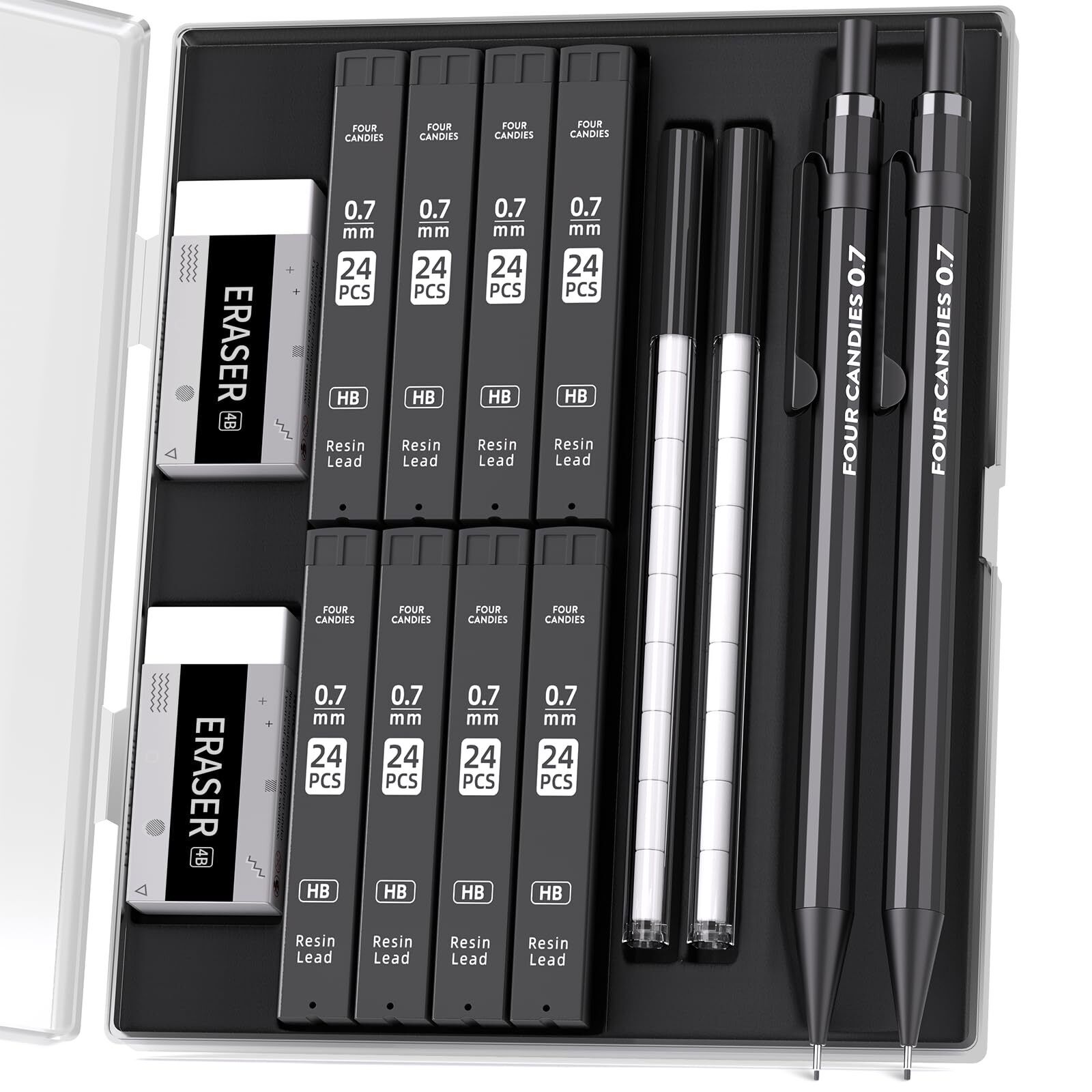 Four Candies 0.7mm Metal Mechanical Pencil 2Bookset 485