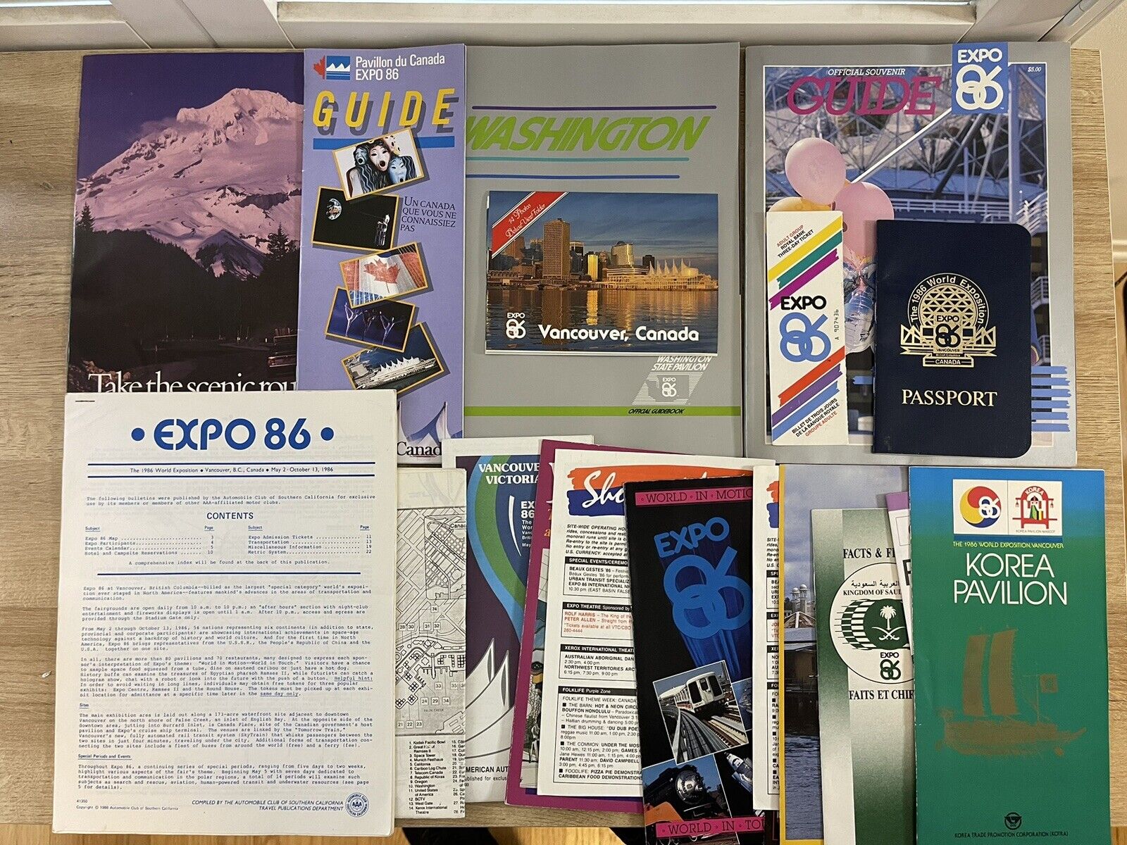 EXPO 86 Vancouver Mega Collection w/ Passport & Ticket Stub (CELEBRITY OWNED)
