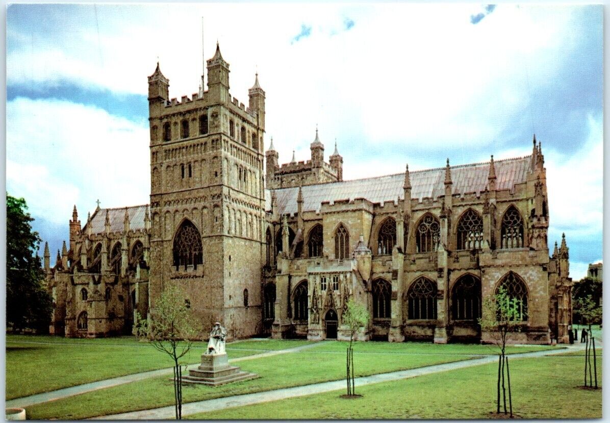 Postcard - Exeter Cathedral From The North - Exeter, England