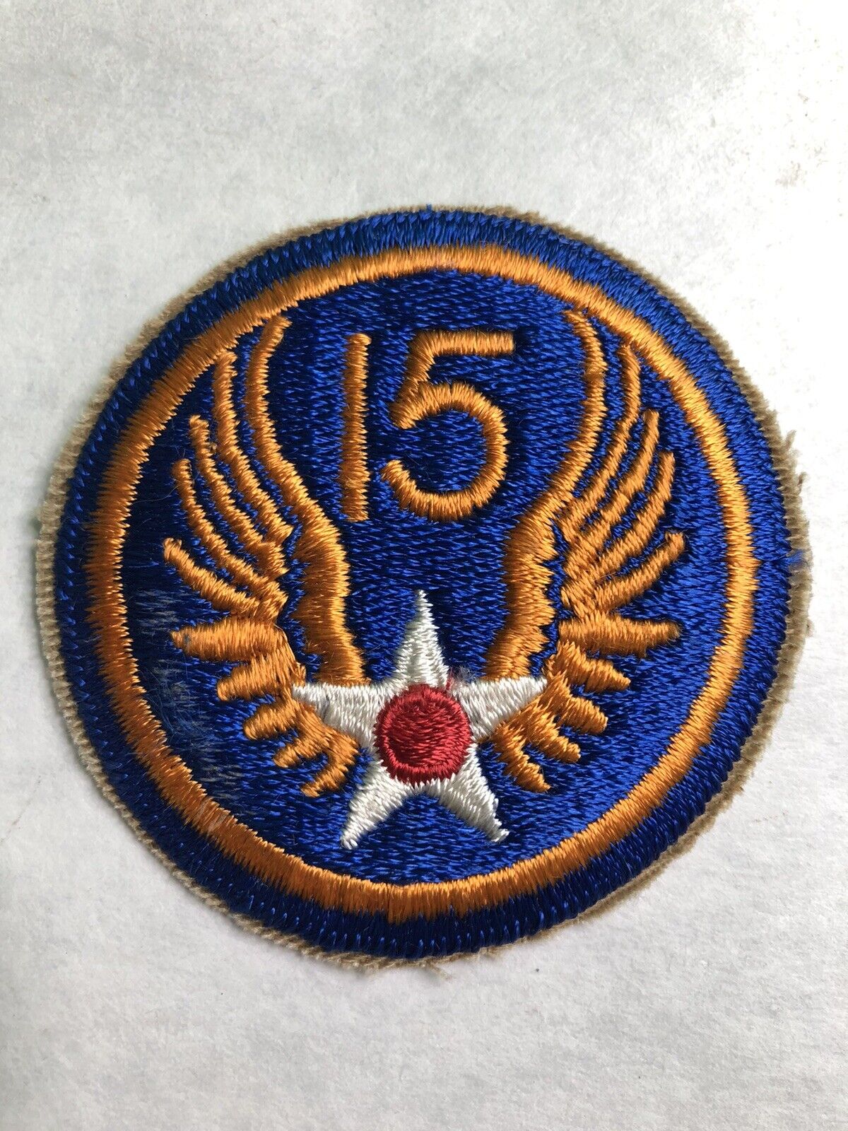 Vintage WWII 15th US Army Air Force Military 15th Patch