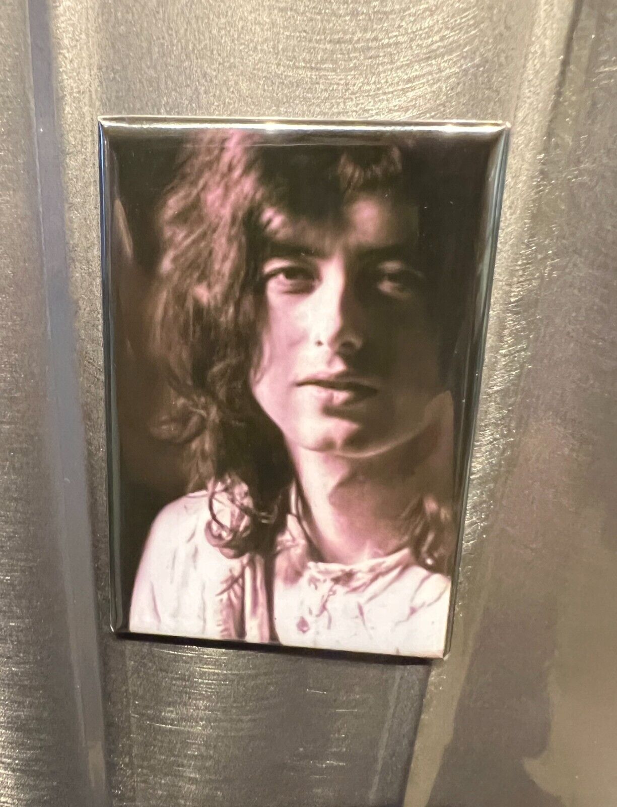 JIMMY PAGE 1970s Led Zeppelin Guitar God Photo MAGNET 2x3\