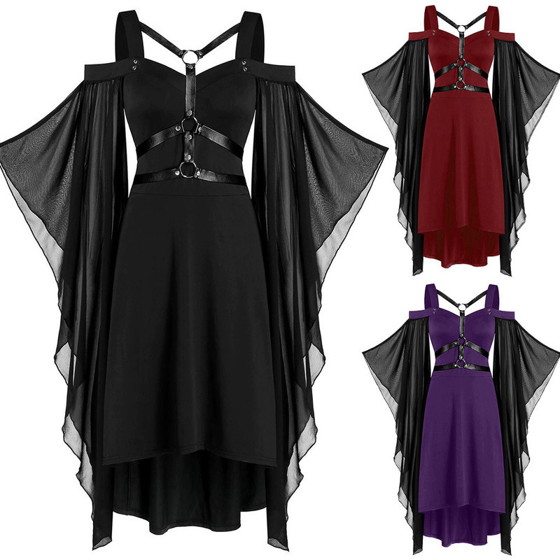 Sexy Witch Dress Adult Cosplay Halloween Costume Black (Size Small)