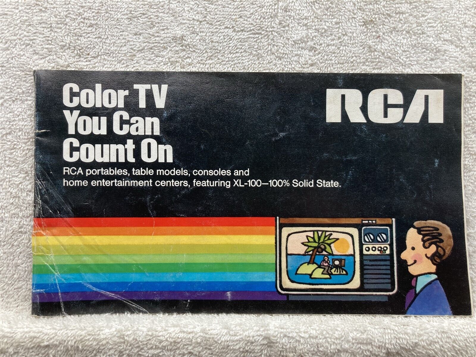 1973 1974 RCA Color TV Brochure Catalog of Models Television ES Projecta Vtg