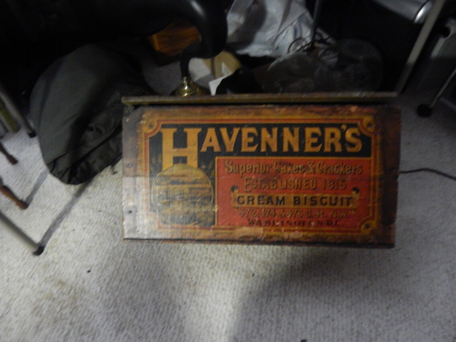 Ultra Rare Antique Havenner’s Cakes & Crackers 1815. Washington D.C.
