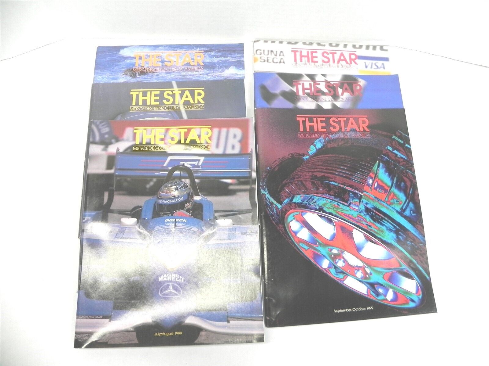 1999 THE STAR MAGAZINE MERCEDES BENZ CLUB OF AMERICA LOT OF 6 ISSUES FULL YEAR