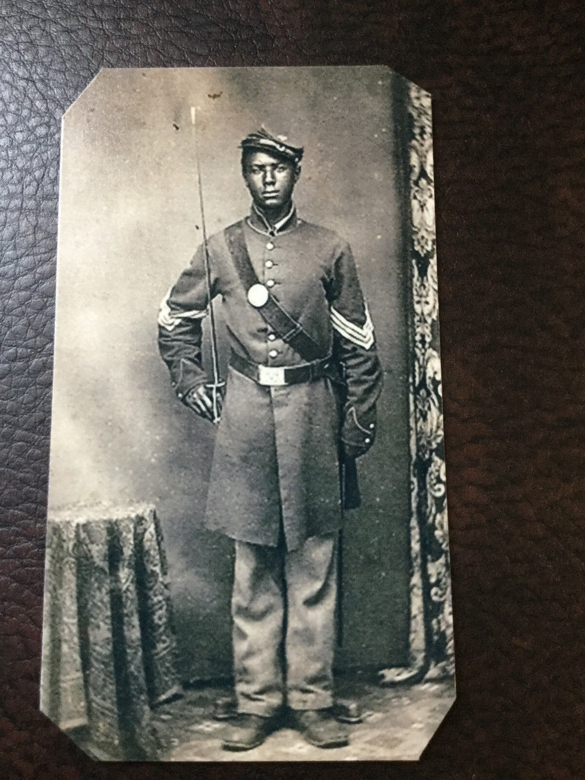 Civil War African American Union Soldier tintype #C841RP