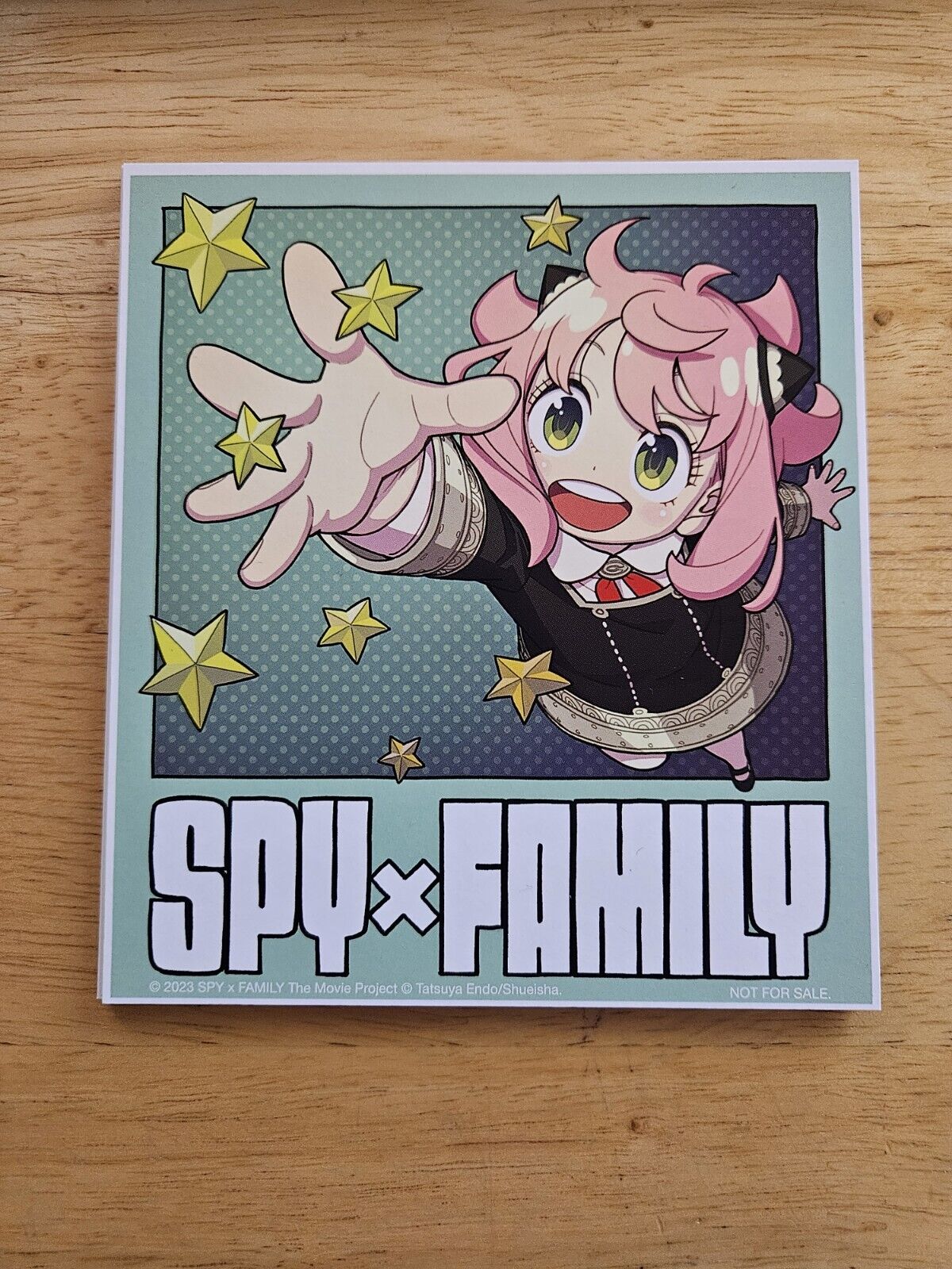 Anya SPY x FAMILY CODE WHITE art board Postcard AMC Promo anime movie