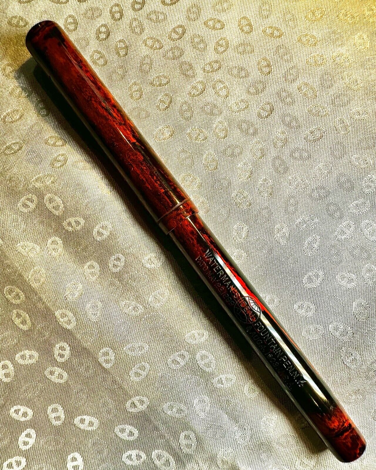 Vintage Waterman\'s \'13\' Woodgrain, Hard Rubber Fountain Pen