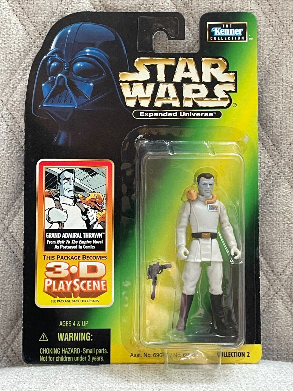 VINTAGE 1998 STAR WARS EXPANDED UNIVERSE GRAND ADMIRAL THRAWN ACTION FIGURE NEW