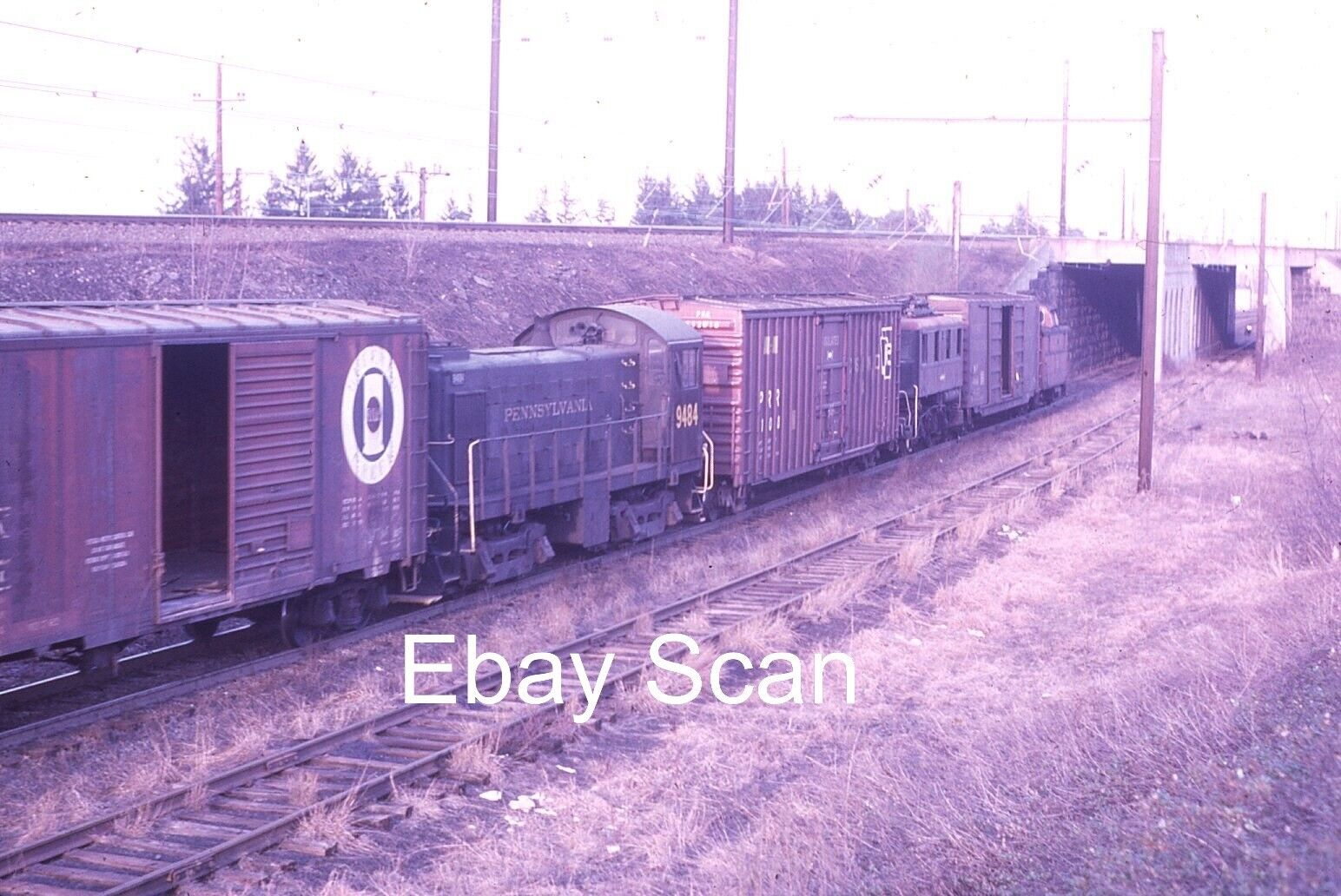 Original 35mm Kodachrome Slide PRR Pennsylvania Railroad Train 1967