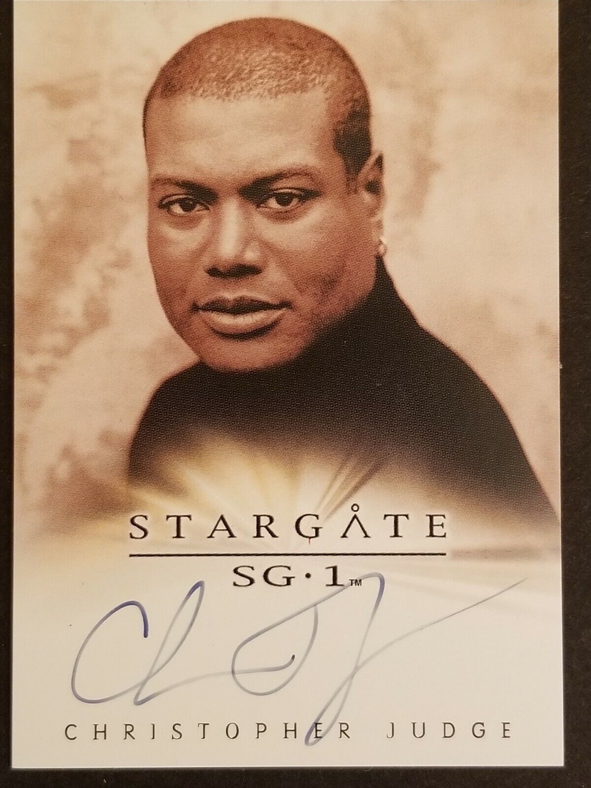 Stargate SG-1 Christopher Judge autograph trading card Rittenhouse 2004