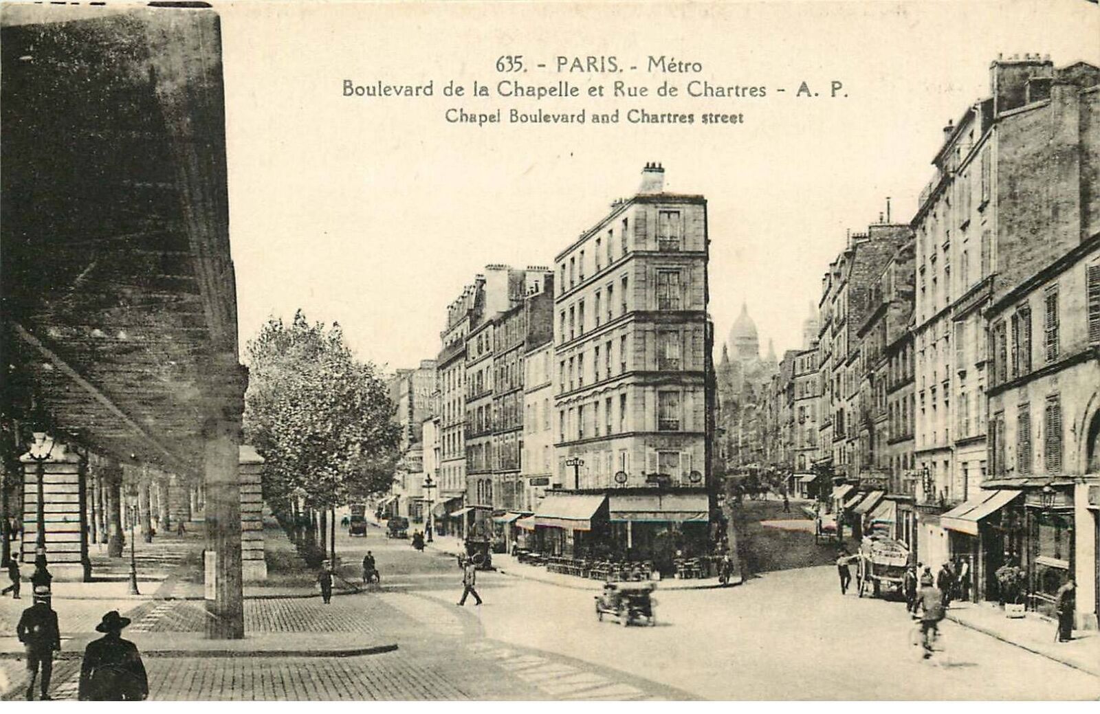 PARIS 18th arrondissement boulevard de la chapelle and rue de chartres