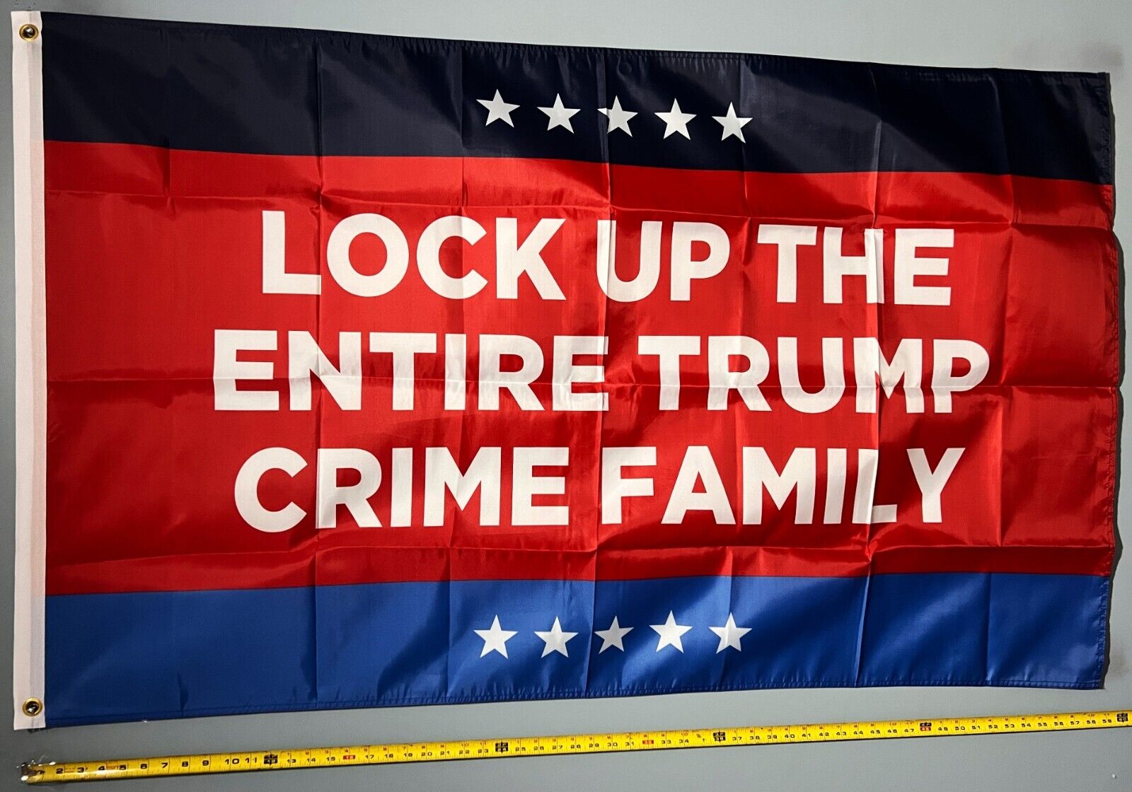 Trump For Prison Flag FREE USA SHIP Lock Up Trump R Felon Democrat Sign USA 3x5\'