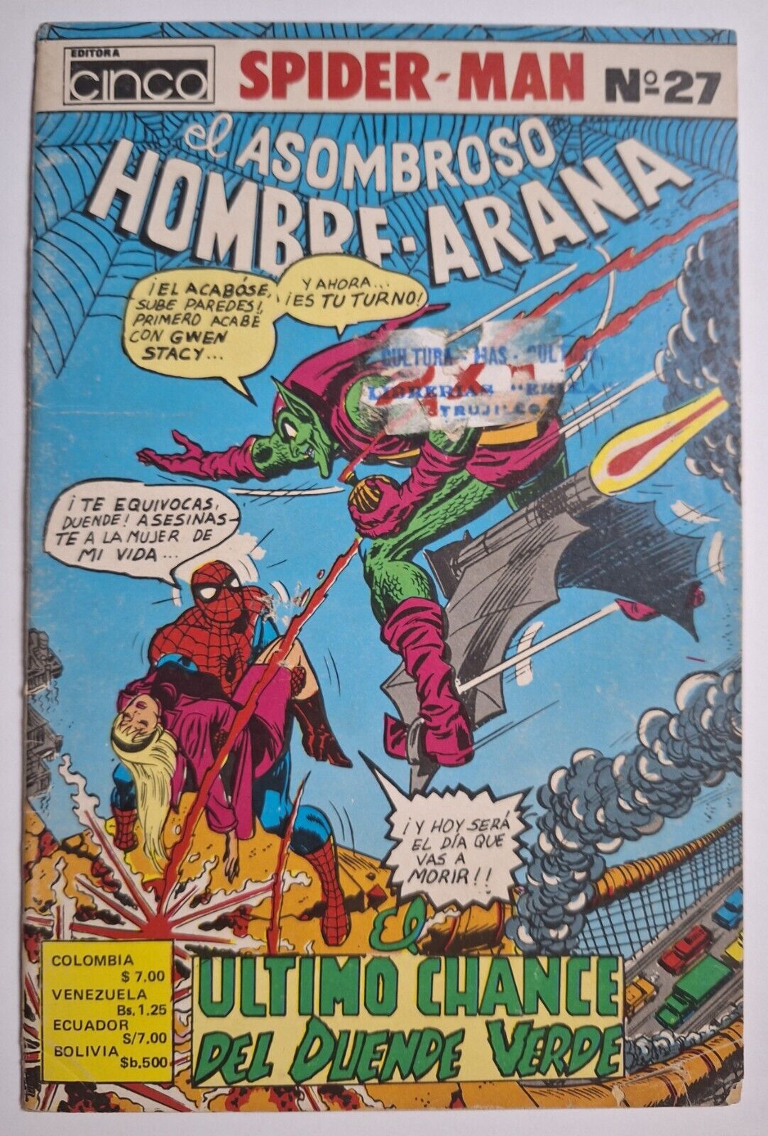 Amazing Spiderman #122 Gwen Stacy/Green Goblin Death spanish El Hombre Araña #27