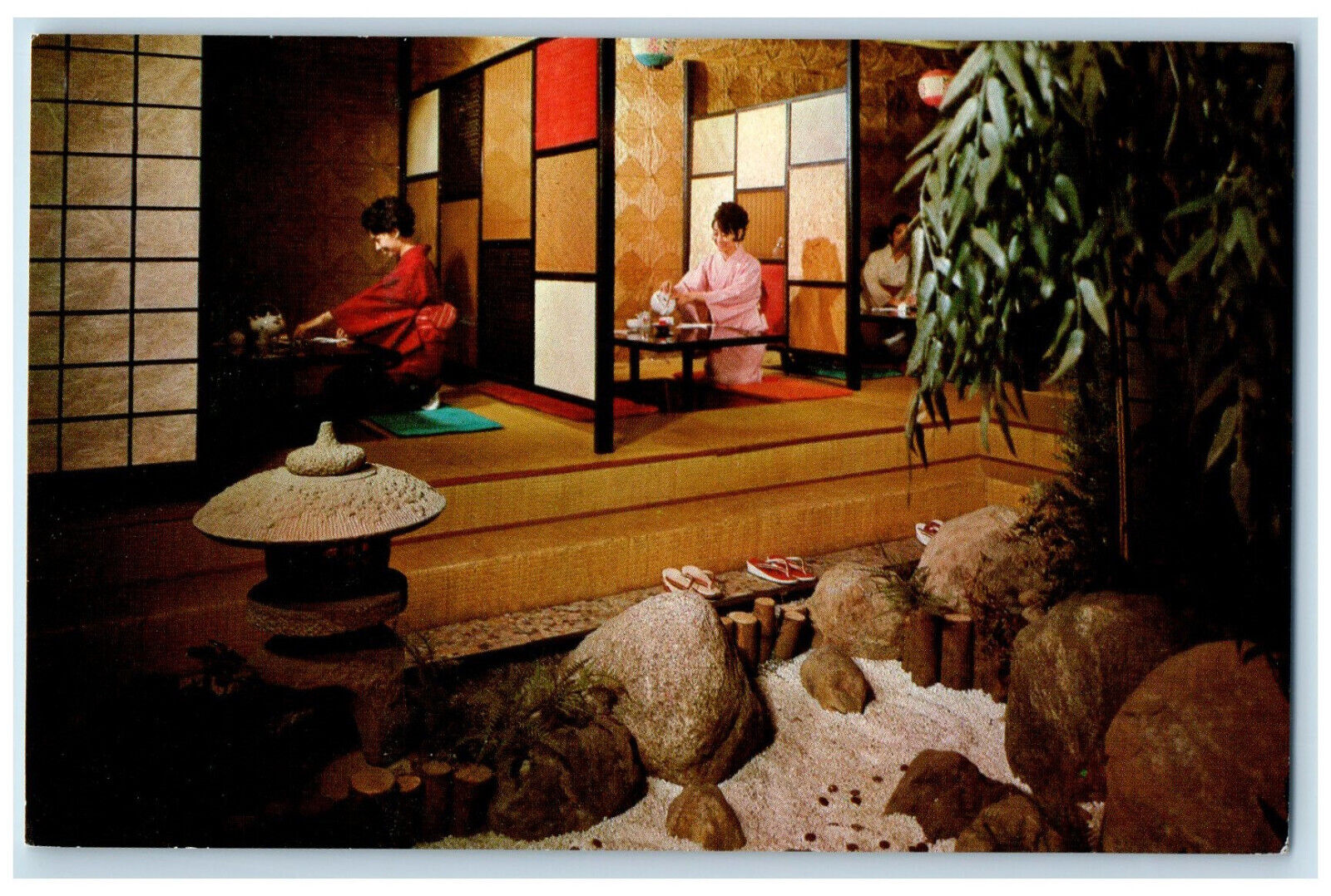 c1950\'s Maiko Gardens Japanese Restaurant Vancouver BC Canada Postcard