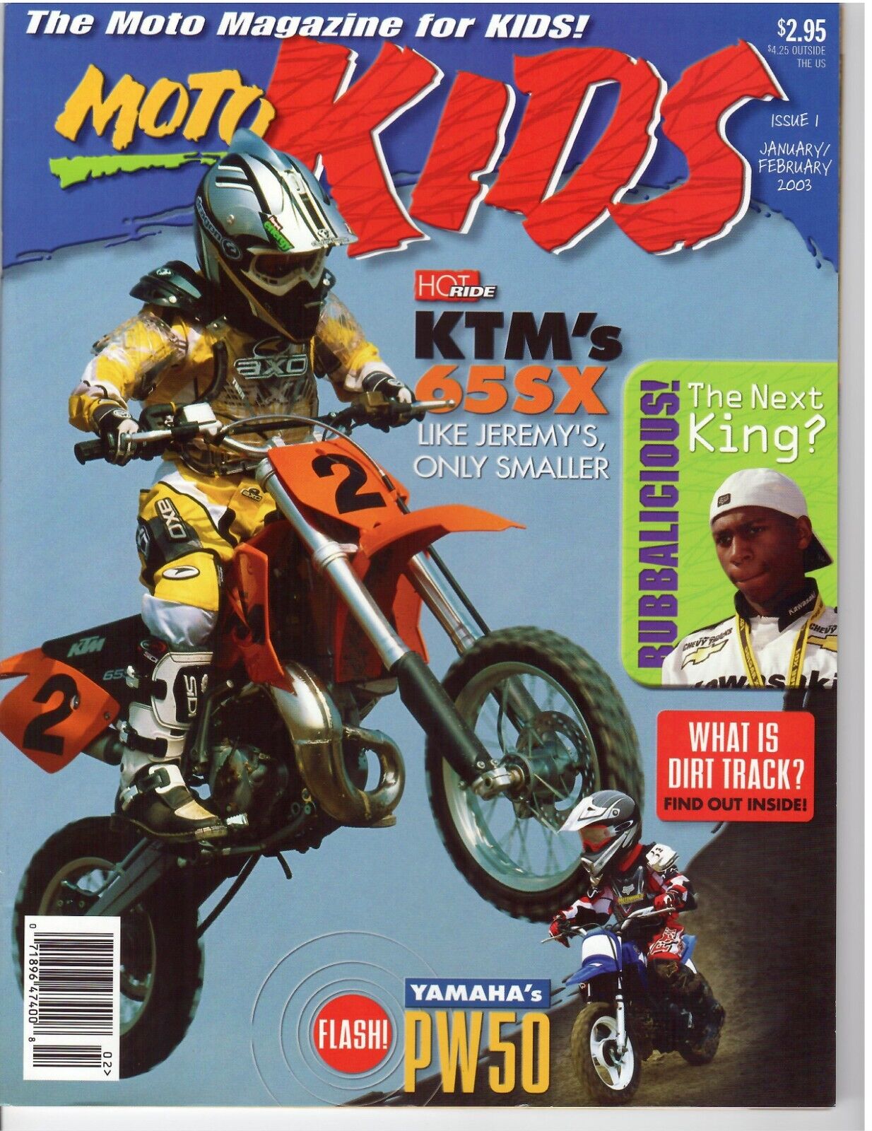 Vintage Magazine 2003 Issue 1 MotoKids Motocross Supercross PW50 KTM Bubba