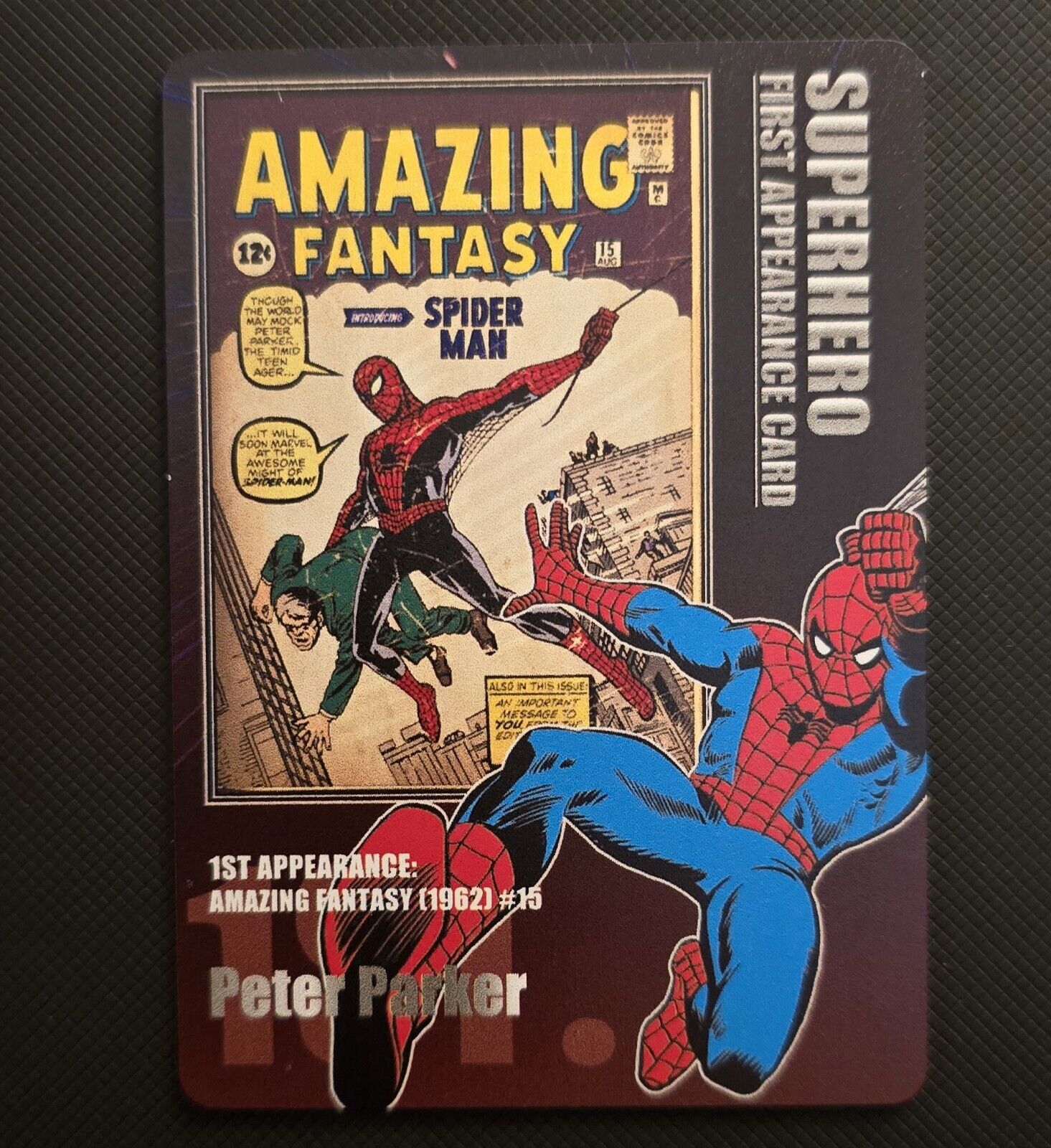2024 Finding Unicorn Marvel Comics Evolution Spider-Man 1st Appearance Card