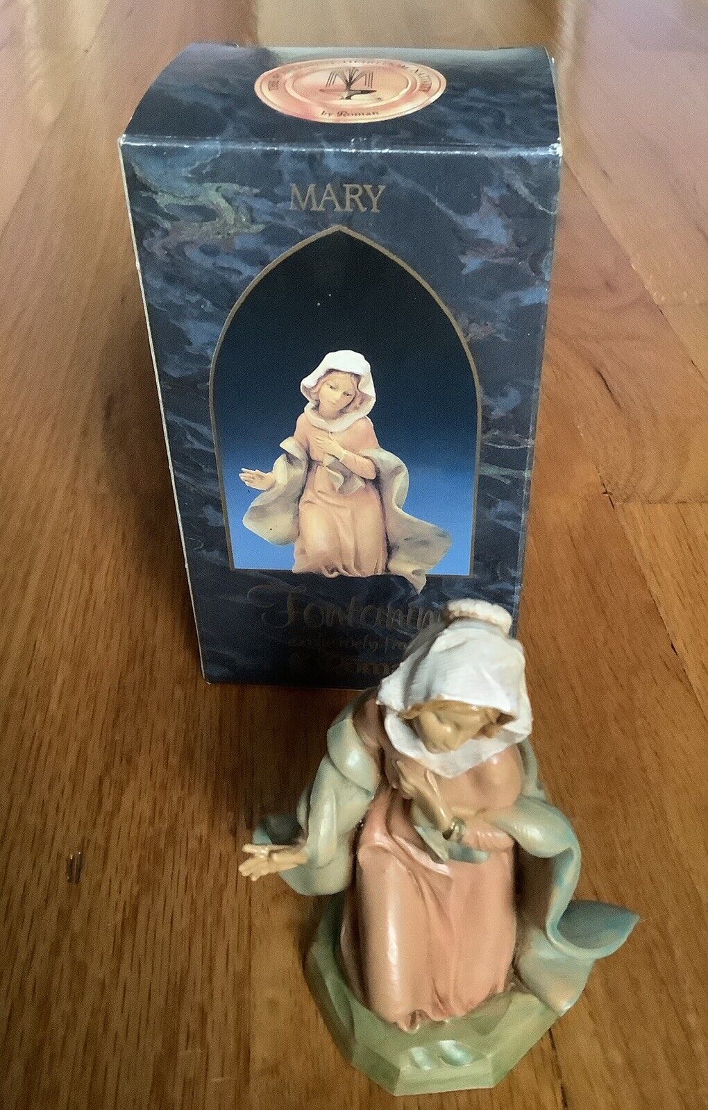Vintage Roman Fontanini Heirloom Nativity Figure Mary 1992 Italy + Box