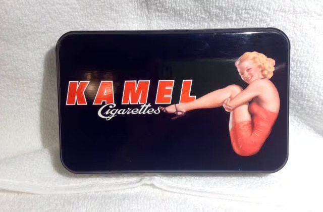1997 Red Kamel Cigarettes Card Box/Rare Tobacciana