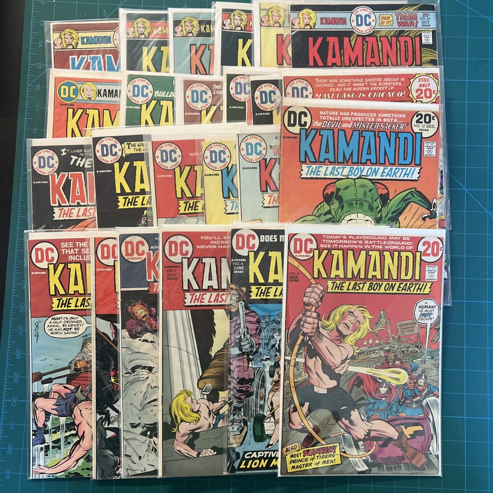 Kamandi the last boy on earth Kirby DC COMICS 24 Issue Lot Run D5 #4, 40 D5