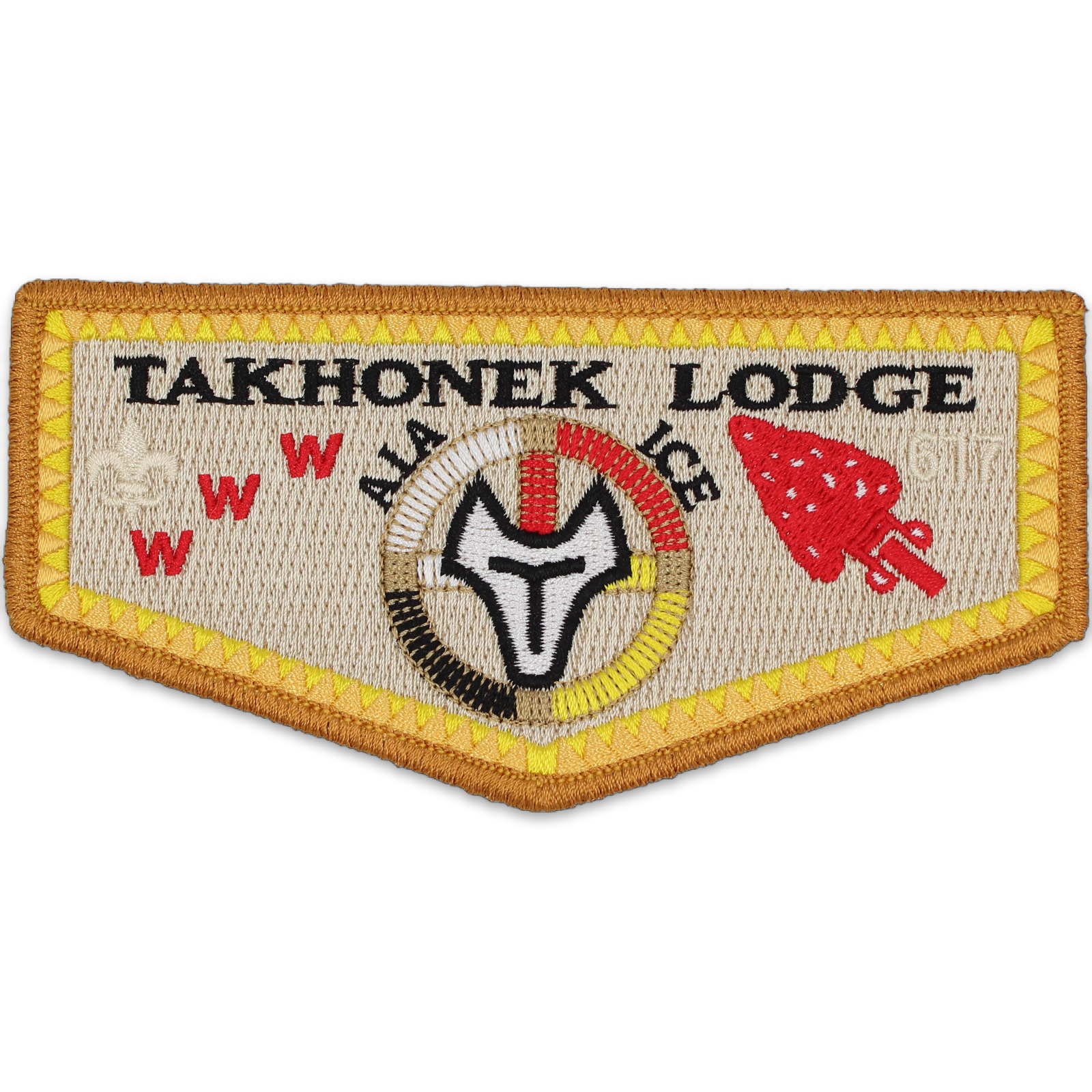 S72 AIA ICE Takhonek Lodge 617 Flap Buckskin Council West Virginia WV BSA OA