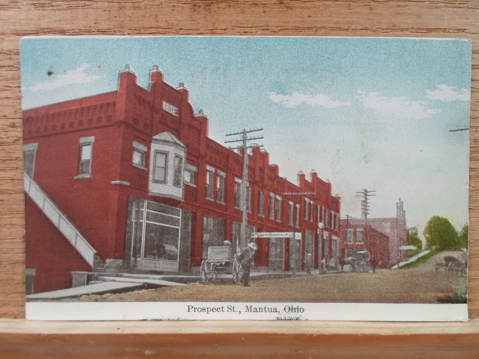 Mantua Oh Ohio, Prospect Street,, early postcard- 1908