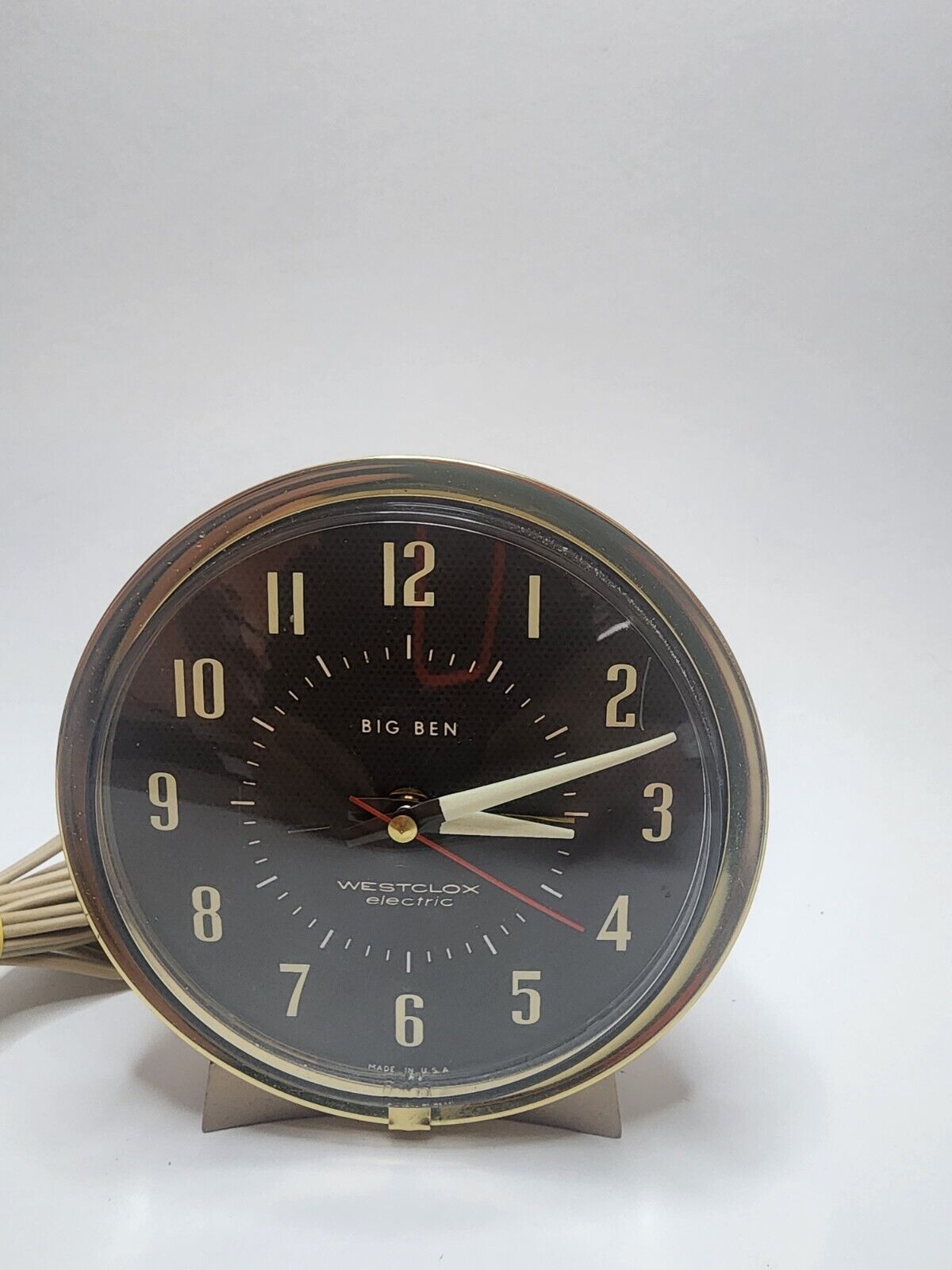 Vintage WESTCLOX made in USA, 115 volt Big Ben Wind Up Alarm Clock MODEL S10-D
