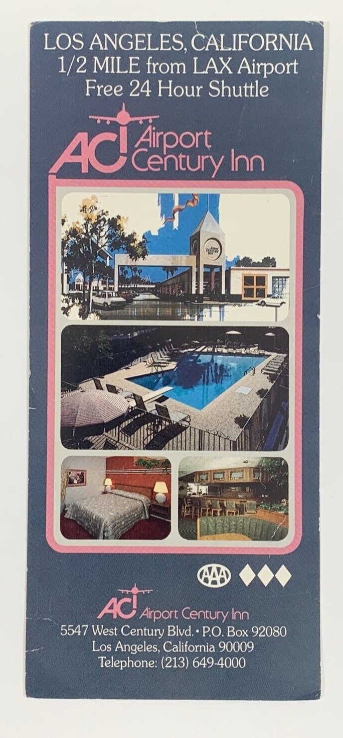 Airport Century Inn Los Angeles California Multiview Oversized Postcard Unposted