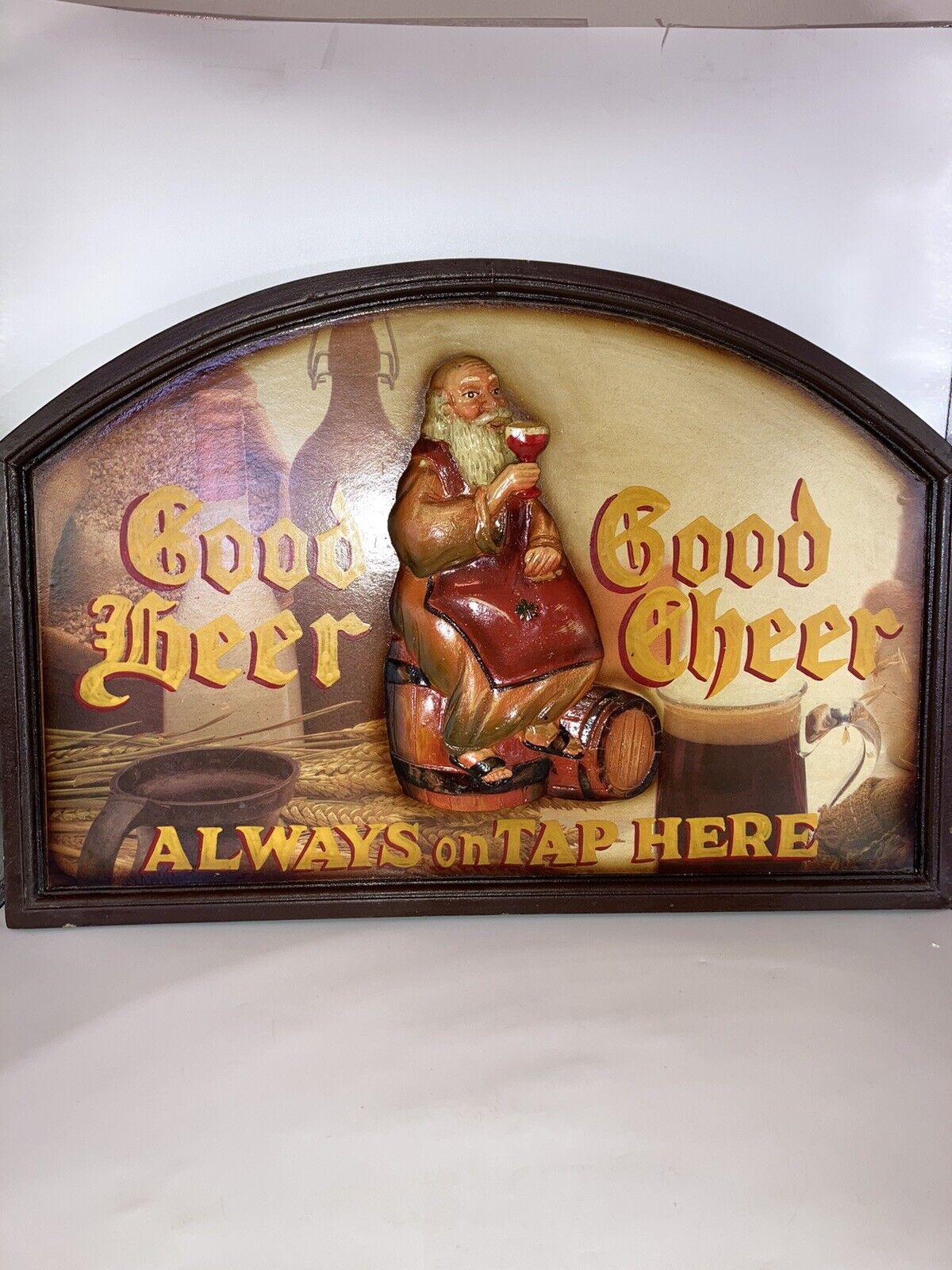 Vintage Pub Tavern Sign Wood 3D Heavy Well Made