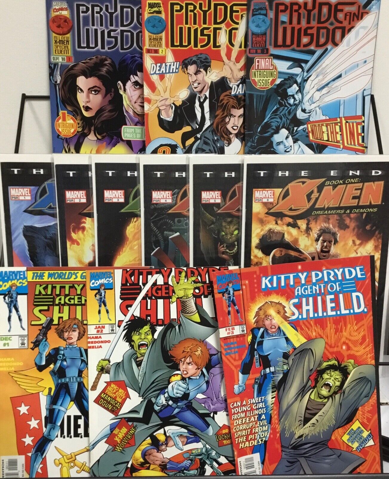 Marvel Comics Pryde & Wisdom 1-3, X-Men 1-6, Kitty Pryde Agent of Shield 1-3