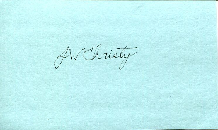 James Jim W Christy Astronomer Pluto Moon Discover Space Signed Autograph